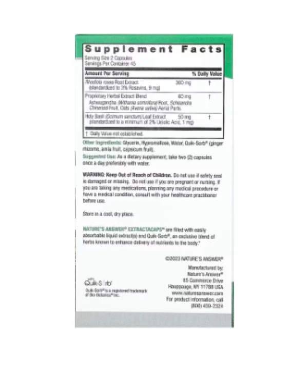 Nature's Answer, Adrenal Blend, 90 Vegetarian Capsules