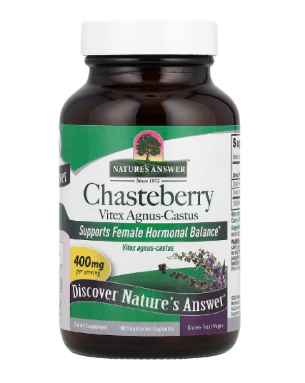 Nature's Answer, Chasteberry, Vitex Agnus-Castus, 400 mg, 90 Vegetarian Capsules