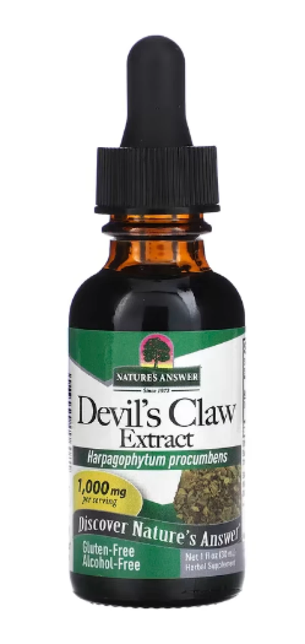 Nature's Answer, Devil's Claw Extract, Alcohol-Free, 1,000 mg, 1 fl oz (30 ml)