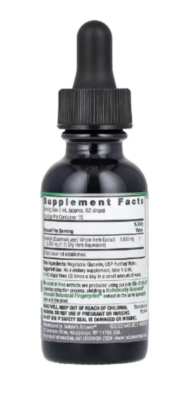 Nature's Answer, Eyebright Herb, Fluid Extract, Alcohol-Free, 2,000 mg, 1 fl oz (30 ml)