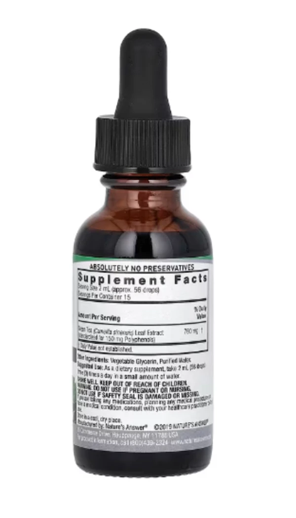 Nature's Answer, Green Tea Extract, Alcohol-Free, 1 fl oz (30 ml)