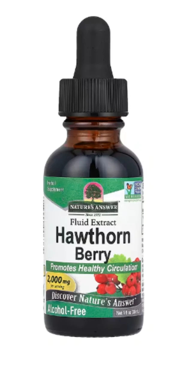 Nature's Answer, Hawthorn Berry, Fluid Extract, Alcohol-Free, 2,000 mg, 1 fl oz (30 ml)
