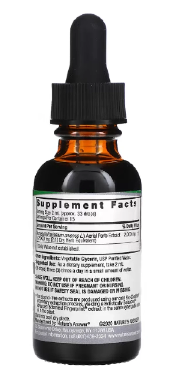 Nature's Answer, Horsetail Extract, Alcohol-Free, 2,000 mg, 1 fl oz (30 ml)