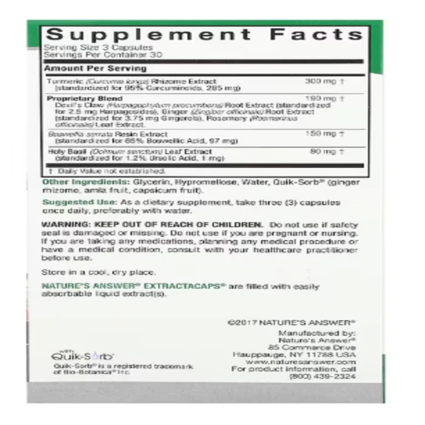 Nature's Answer, Inflama-Dyne, 90 Vegetarian Capsules