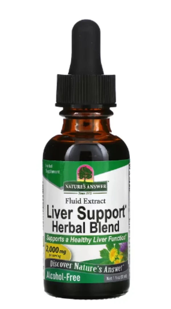 Nature's Answer, Liver Support Herbal Blend, Fluid Extract, Alcohol-Free, 2,000 mg, 1 fl oz (30 ml)