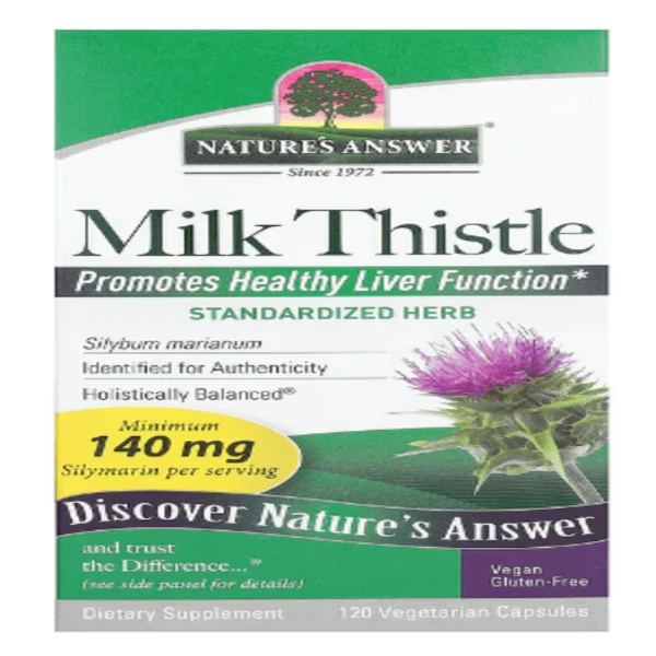 Nature's Answer, Milk Thistle, 140 mg, 120 Vegetarian Capsules