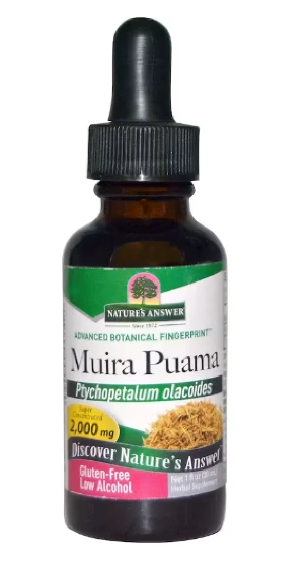 Nature's Answer, Muira Puama, Low Alcohol, 2,000 mg, 1 fl oz (30 ml)