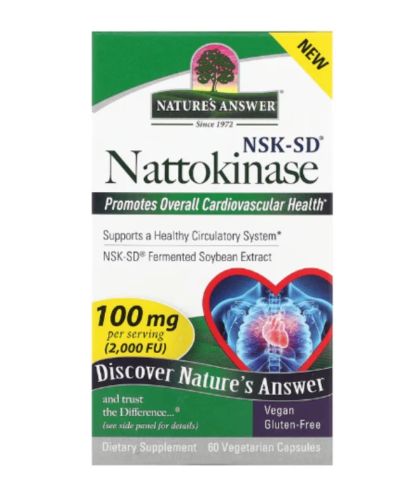 Nature's Answer, Nattokinase, 100 mg, 60 Vegetarian Capsules