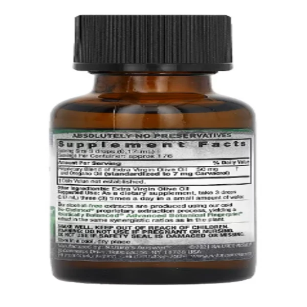 Nature's Answer, Oil of Oregano, Alcohol-Free, 1 fl oz (30 ml)