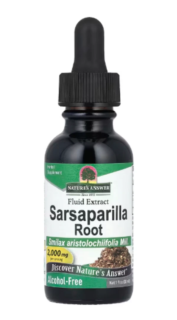 Nature's Answer, Sarsaparilla Root, Fluid Extract, Alcohol-Free, 2,000 mg, 1 fl oz (30 ml)