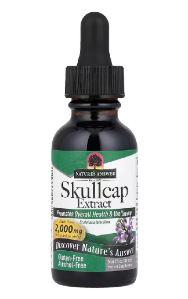 Nature's Answer, Skullcap Extract, Alcohol-Free, 2,000 mg, 1 fl oz (30 ml)