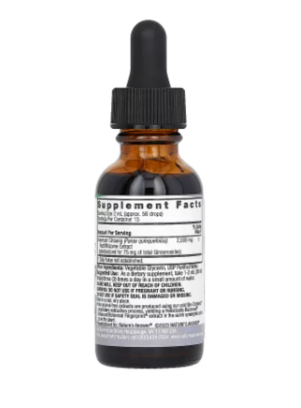 Nature's Answer, Standardized American Ginseng Extract, Alcohol-Free, 2,000 mg, 1 fl oz (30 ml)