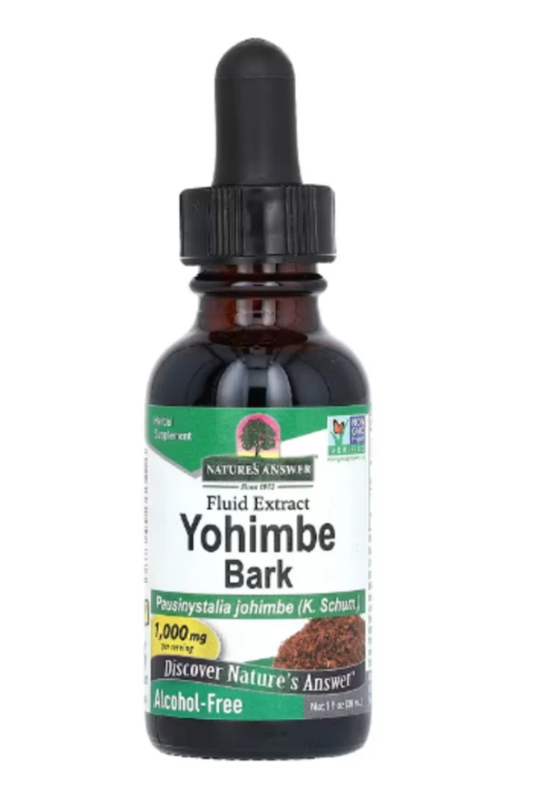 Nature's Answer, Yohimbe Bark, Alcohol-Free, 1,000 mg, 1 fl oz (30 ml)