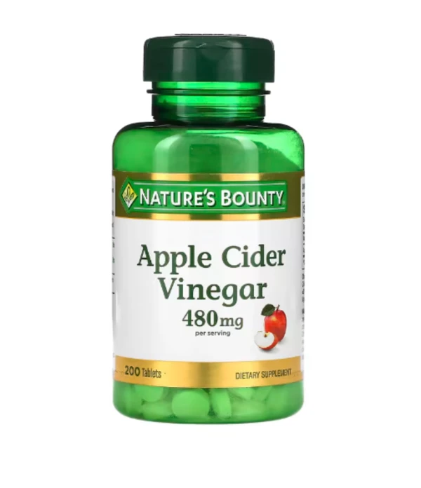 Nature's Bounty, Apple Cider Vinegar, 480 mg, 200 Tablets (240 mg per Tablet)