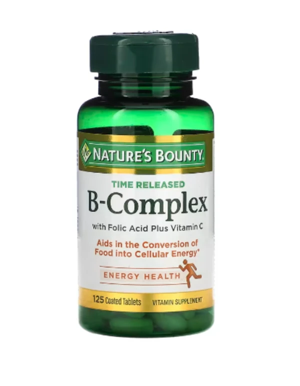 Nature's Bounty, B-Complex, Time Released, 125 Coated Tablets, Near EXP- Mar-2025