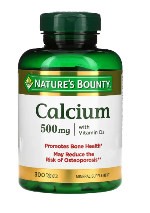 Nature's Bounty, Calcium with Vitamin D3, 500 mg, 300 Tablets