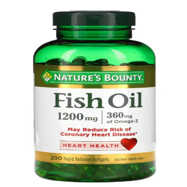 Nature's Bounty, Fish Oil, 1,200 mg, 200 Rapid Release Softgels