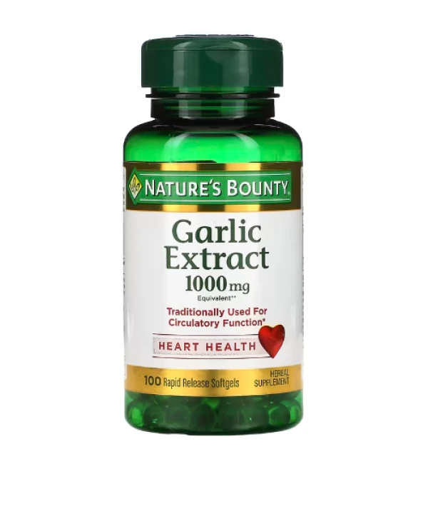 Nature's Bounty, Garlic Extract, 1,000 mg, 100 Rapid Release Softgels