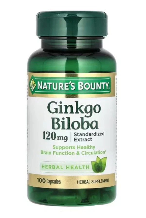 Nature's Bounty, Ginkgo Biloba, 120 mg, 100 Capsules