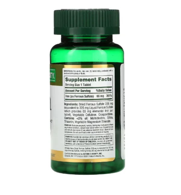 Nature's Bounty, Iron, 65 mg, 100 Tablets