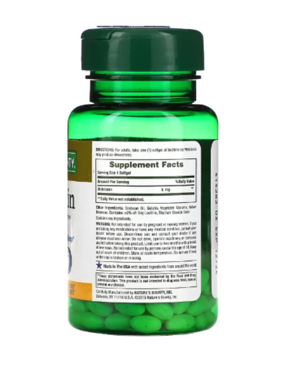 Nature's Bounty, Melatonin, 5 mg, 90 Rapid Release Softgels