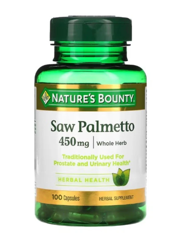 Nature's Bounty, Saw Palmetto, 450 mg, 100 Capsules