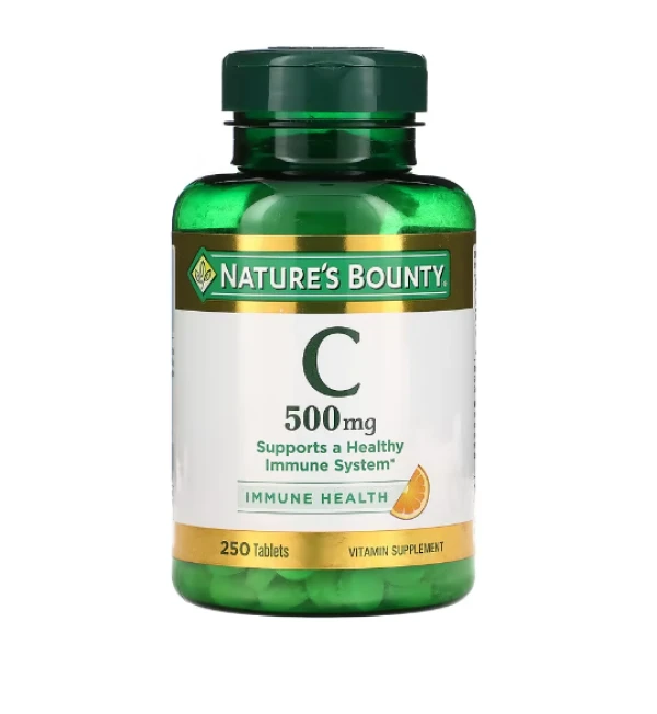 Nature's Bounty, Vitamin C, 500 mg, 250 Tablets