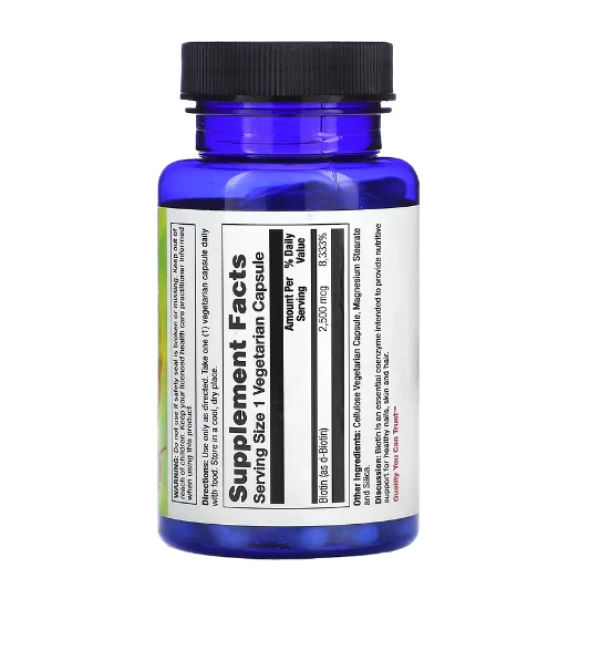 Nature's Life, Biotin, 2,500 mcg, 100 Veggie Caps