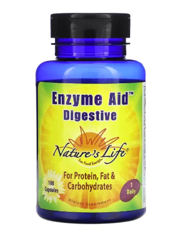 Nature's Life, Enzyme Aid, Digestive, 100 Capsules