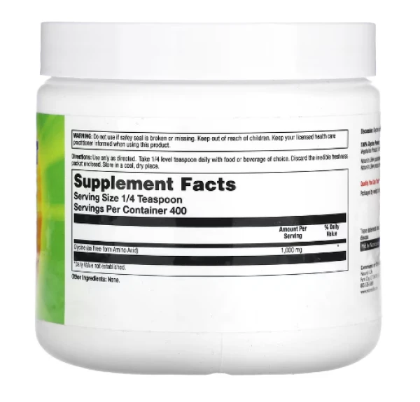 Nature's Life, Glycine Powder, Unflavored, 400 g