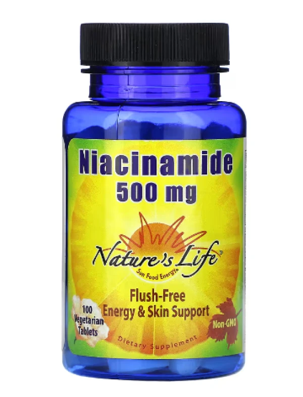 Nature's Life, Niacinamide, 500 mg, 100 Vegetarian Tablets