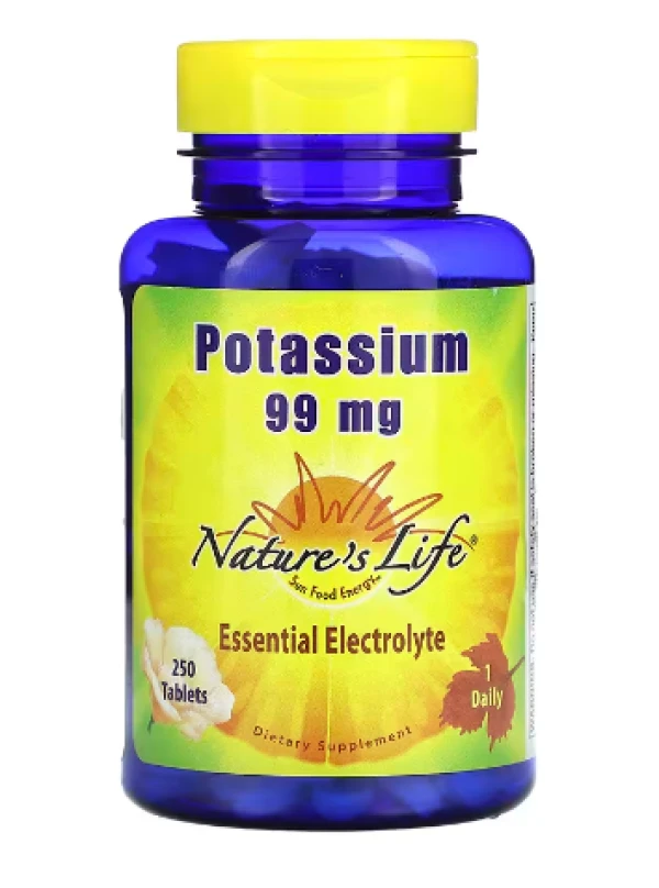 Nature's Life, Potassium, 99 mg, 250 Tablets