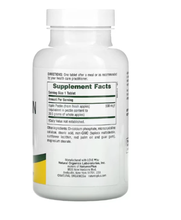 Nature's Plus, Apple Pectin, 500 mg, 180 Tablets
