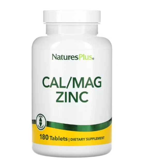 Nature's Plus, Cal/Mag Zinc, 180 Tablets