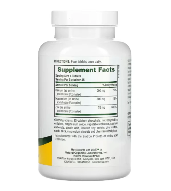 Nature's Plus, Cal/Mag Zinc, 180 Tablets