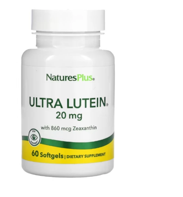 Nature's Plus, Ultra Lutein, Maximum Strength, 20 mg, 60 Softgels
