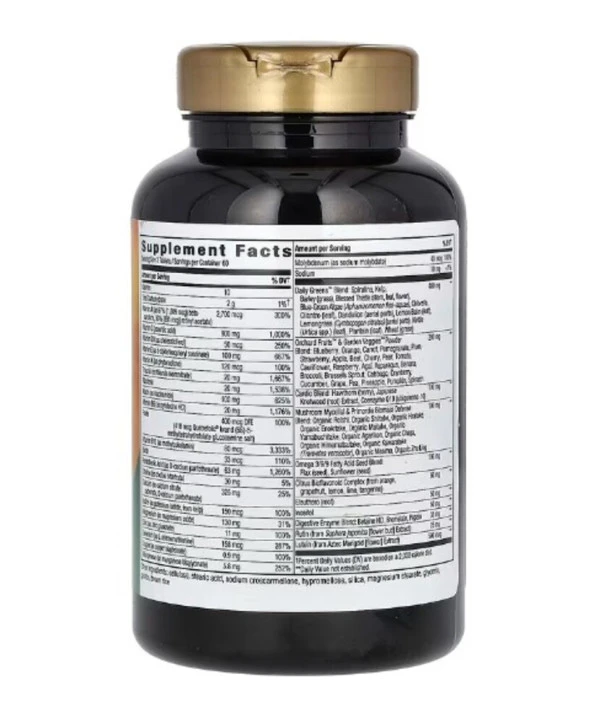 Nature's Way, Alive! Max3 Potency Multivitamin, No Added Iron, 180 Tablets