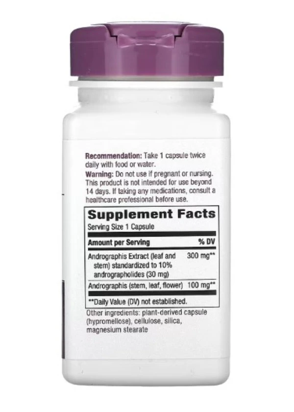 Nature's Way, Andrographis, 300 mg, 60 Vegan Capsules