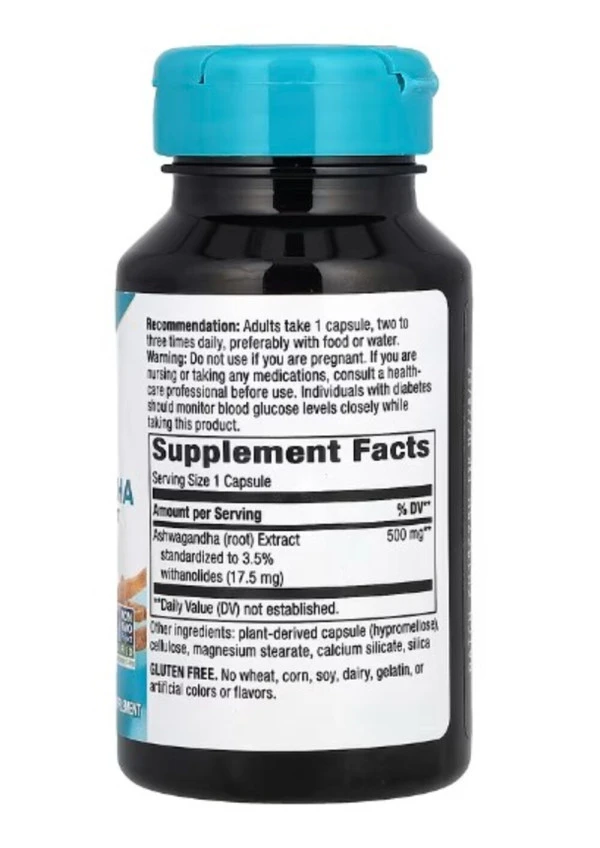 Nature's Way, Ashwagandha, Premium Extract, 500 mg, 60 Vegan Capsules