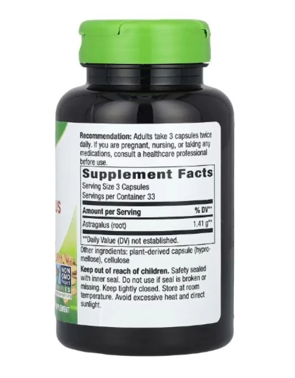 Nature's Way, Astragalus Root, 1,410 mg, 100 Vegan Capsules (470 mg per Capsule)