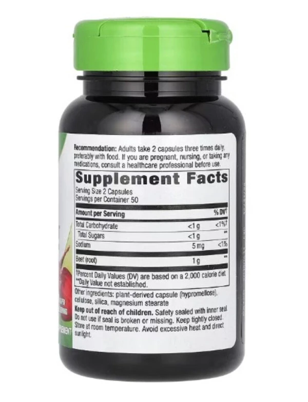 Nature's Way, Beet Root, 1,000 mg, 100 Vegan Capsules