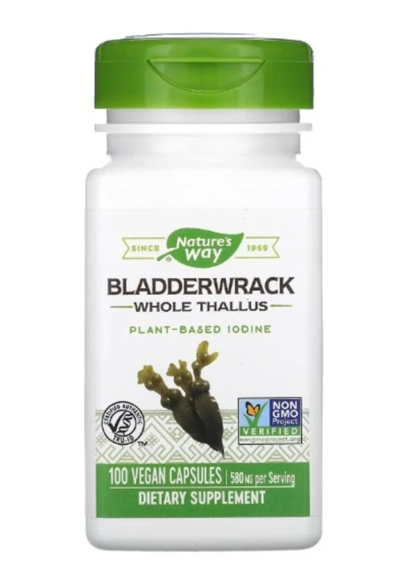 Nature's Way, Bladderwrack, 580 mg, 100 Vegan Capsules