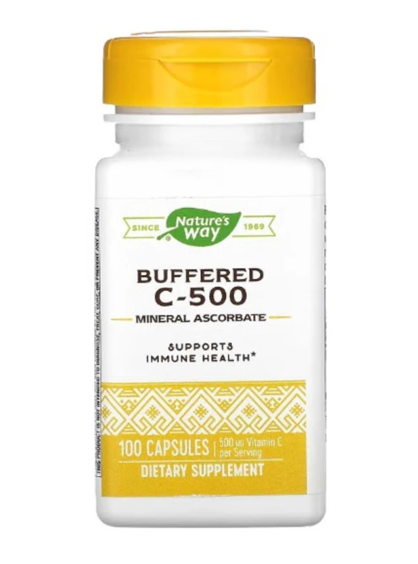 Nature's Way, Buffered C-500, 500 mg, 100 Capsules