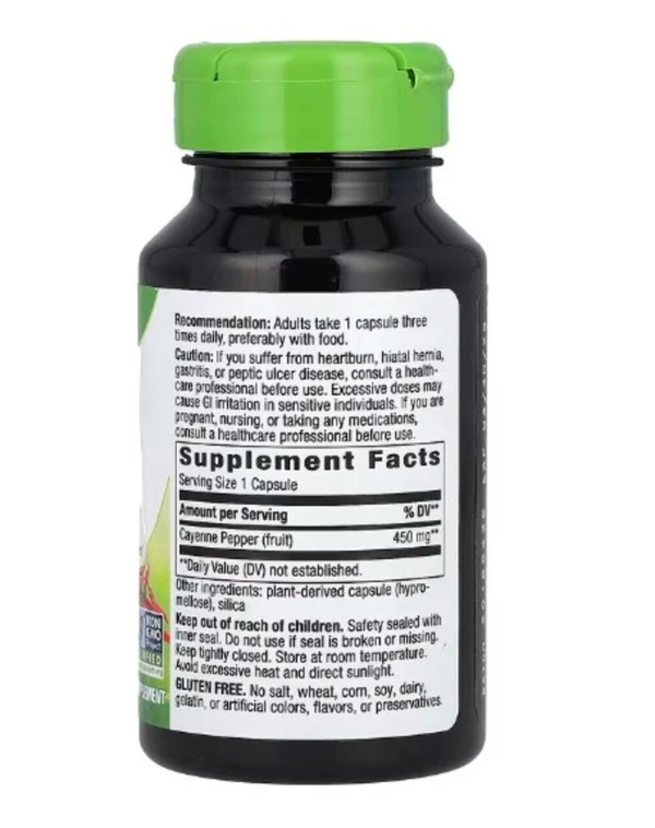 Nature's Way, Cayenne Fruit, 40,000 SHU, 100 Vegan Capsules