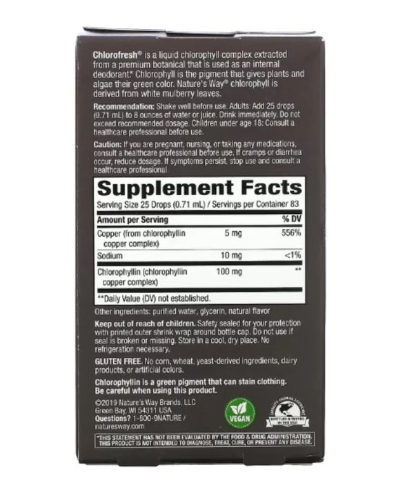 Nature's Way, Chlorofresh, Chlorophyll Drops, Mint, 2 fl oz (59 ml)