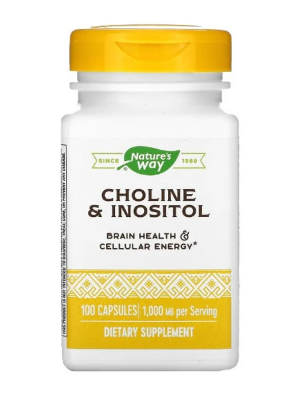 Nature's Way, Choline & Inositol, 1,000 mg, 100 Capsules (500 mg per Capsule)