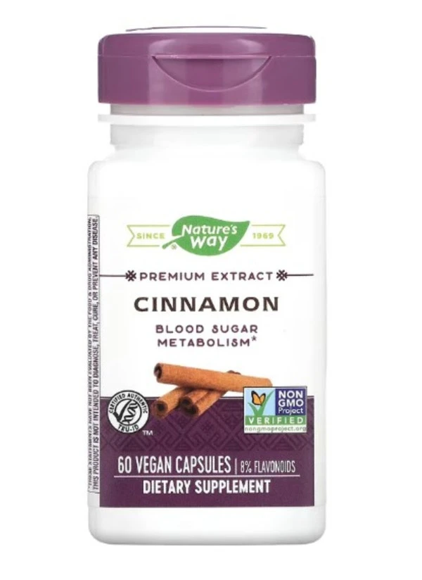 Nature's Way, Cinnamon, Premium Extract, 60 Vegan Capsules
