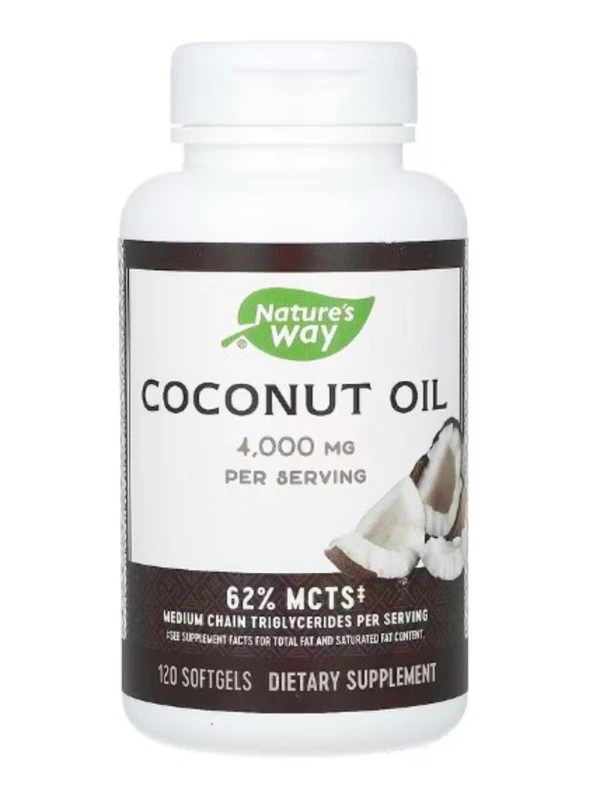 Nature's Way, Coconut Oil, 4,000 mg, 120 Softgels (1,000 mg per Softgel )