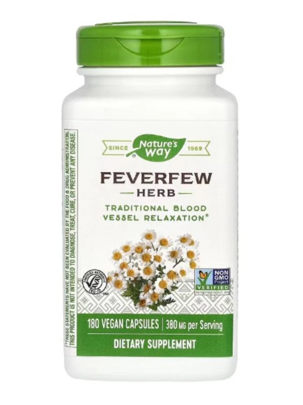 Nature's Way, Feverfew Herb, 380 mg, 180 Vegan Capsules