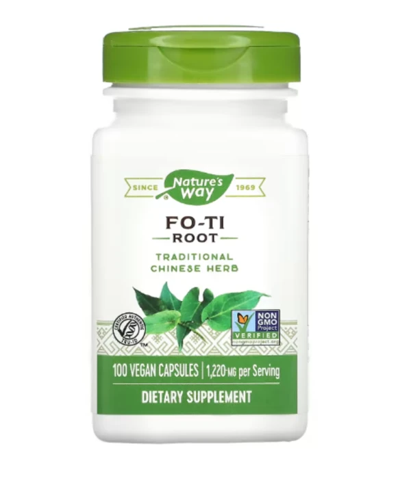 Nature's Way, Fo-Ti Root, 1,220 mg, 100 Vegan Capsules (610 mg per Capsule)